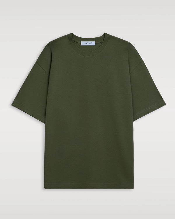 Men's Cotton Tee Relaxed Heavyweight - Army Green