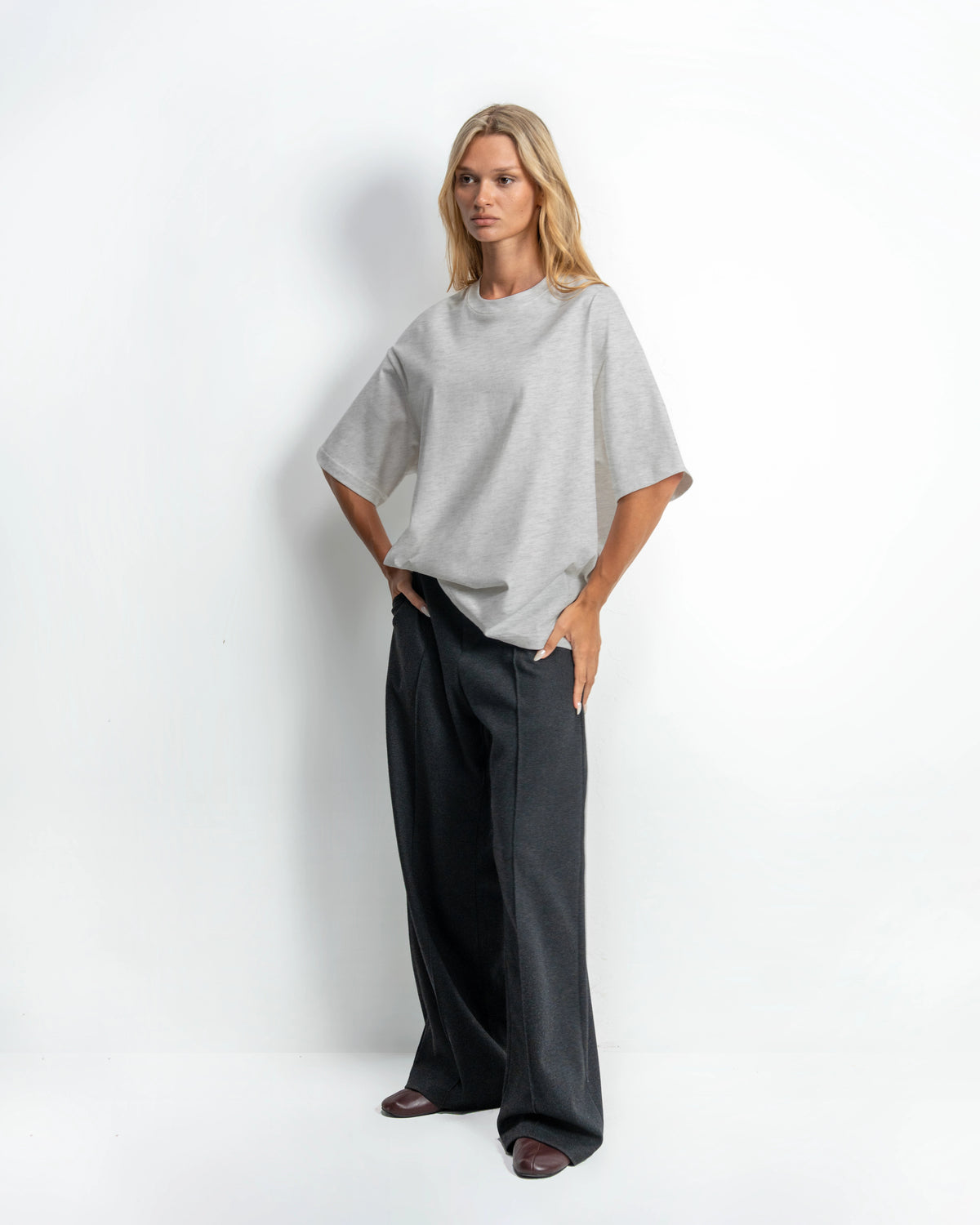 Relaxed Model 1 #Light Ash Gray