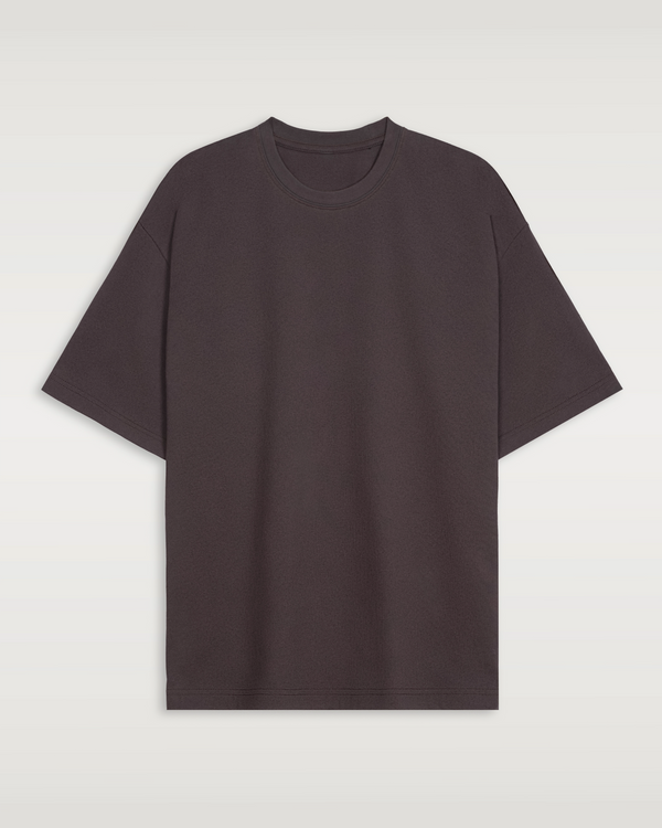 Men's Cotton Tee Relaxed Midweight - Cocoa Brown